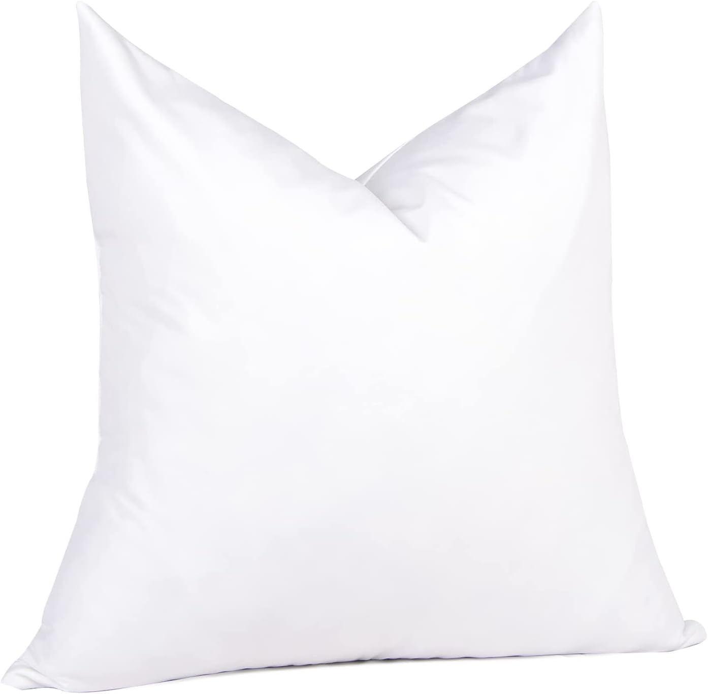 Euro Pillow Inserts 26 x 26 (Pack of 2, White), Down Feather Pillow Stuffer, Premium White Pillows for Bed, Couch, and Cushion