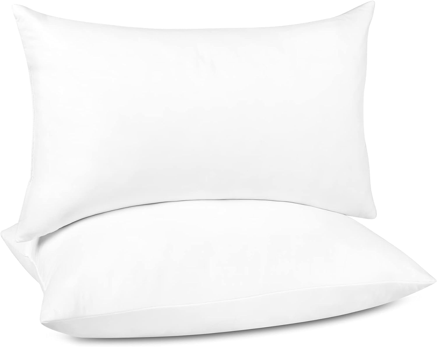 Euro Pillow Inserts 26 x 26 (Pack of 2, White), Down Feather Pillow Stuffer, Premium White Pillows for Bed, Couch, and Cushion