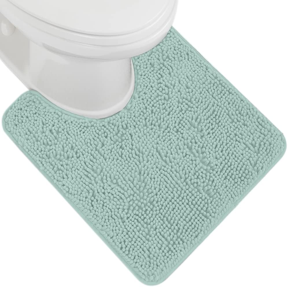 GORILLA GRIP Bath Rug Mat 36x24, Soft Absorbent Chenille, Quick Dry Microfiber Mats, Rubber Backing Washable Shower Floor Rugs, Bathmat Runner, US Designed Bathroom Home Decor Accessories Sage Green