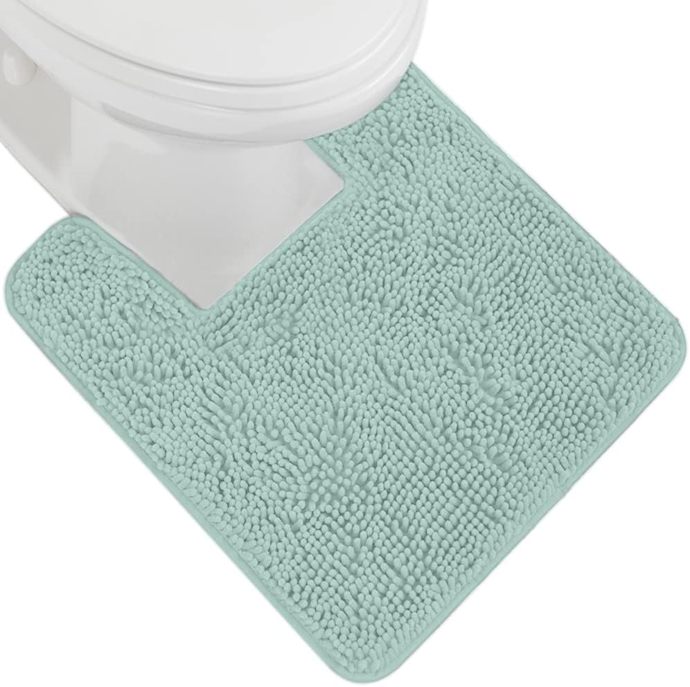 GORILLA GRIP Bath Rug Mat 36x24, Soft Absorbent Chenille, Quick Dry Microfiber Mats, Rubber Backing Washable Shower Floor Rugs, Bathmat Runner, US Designed Bathroom Home Decor Accessories Sage Green