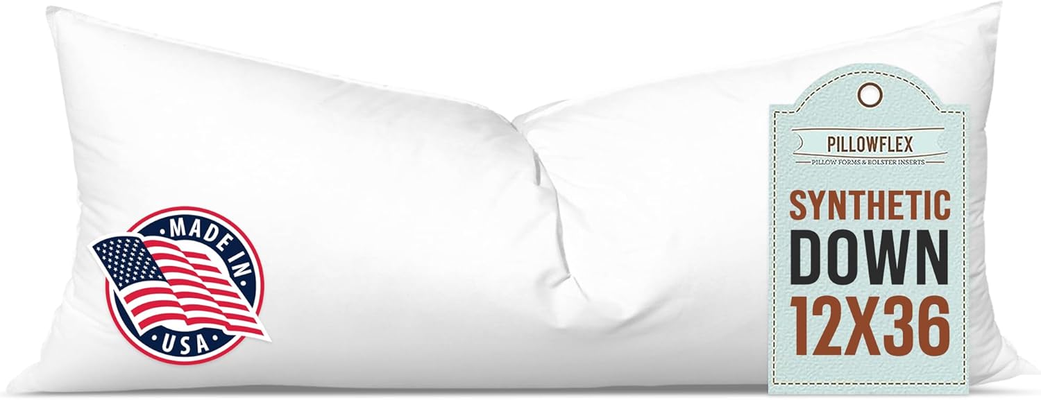 Pillowflex Synthetic Down Pillow Insert - 26x26 Down Alternative, Ultra Soft Large Square European Throw Pillow, Couch Euro Sham, Bed - 1 Decorative Form