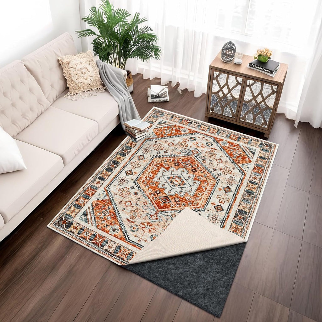 100% Waterproof Rug pad, 9x12 ft Area Rug Non-Slip Rug Pads, Carpet Pads for All Floors and finishes, Felt pad for Hardwood Floors, Keep Carpets in Place Soft and Secure