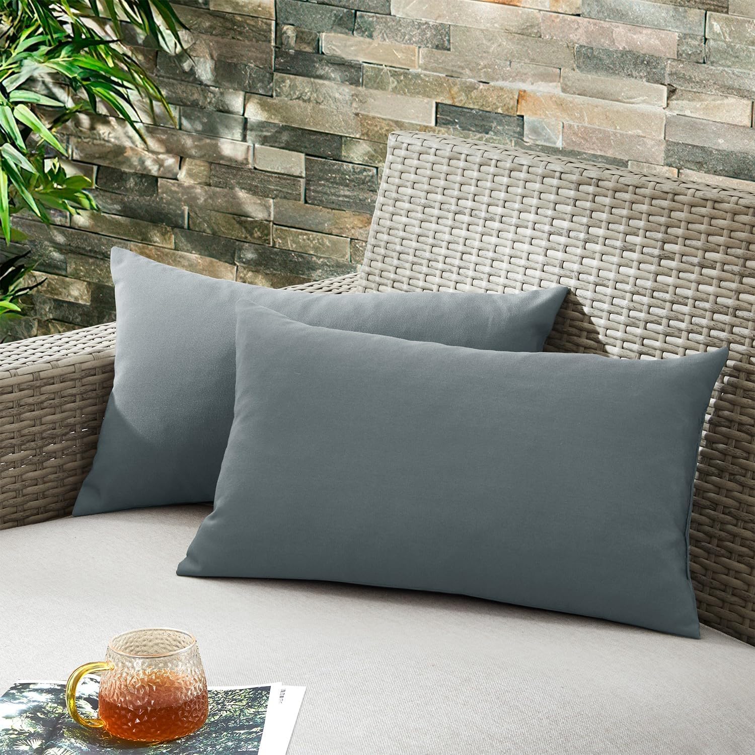 Euro Pillow Inserts 26 x 26 (Pack of 2, White), Down Feather Pillow Stuffer, Premium White Pillows for Bed, Couch, and Cushion